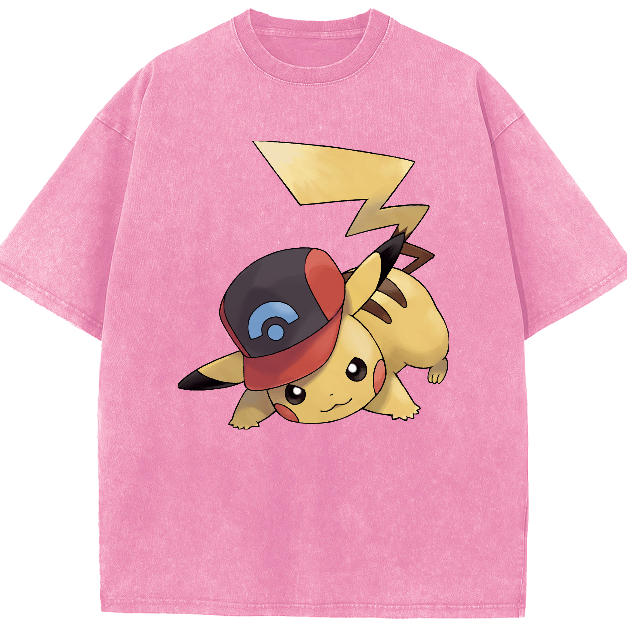 （画像用） ポケットモンスター Pokémon 綿100% ヴィンテージ風 半袖Tシャツ（フロントプリント）